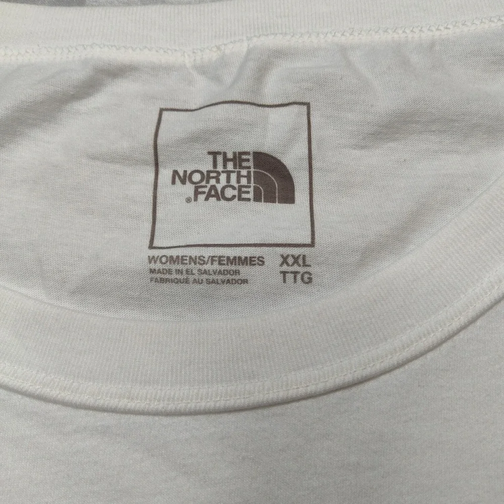 NORTH FACE PRIDE Women 2XL White Sleeveless Tank Top‎ NEW